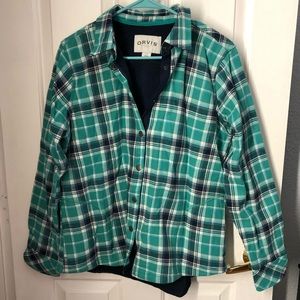 NWOT Orvis Plaid Button Jacket